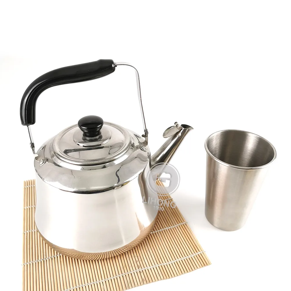 China 304 water kettle unbreakable restaurant tea pots/stainless steel tea pot