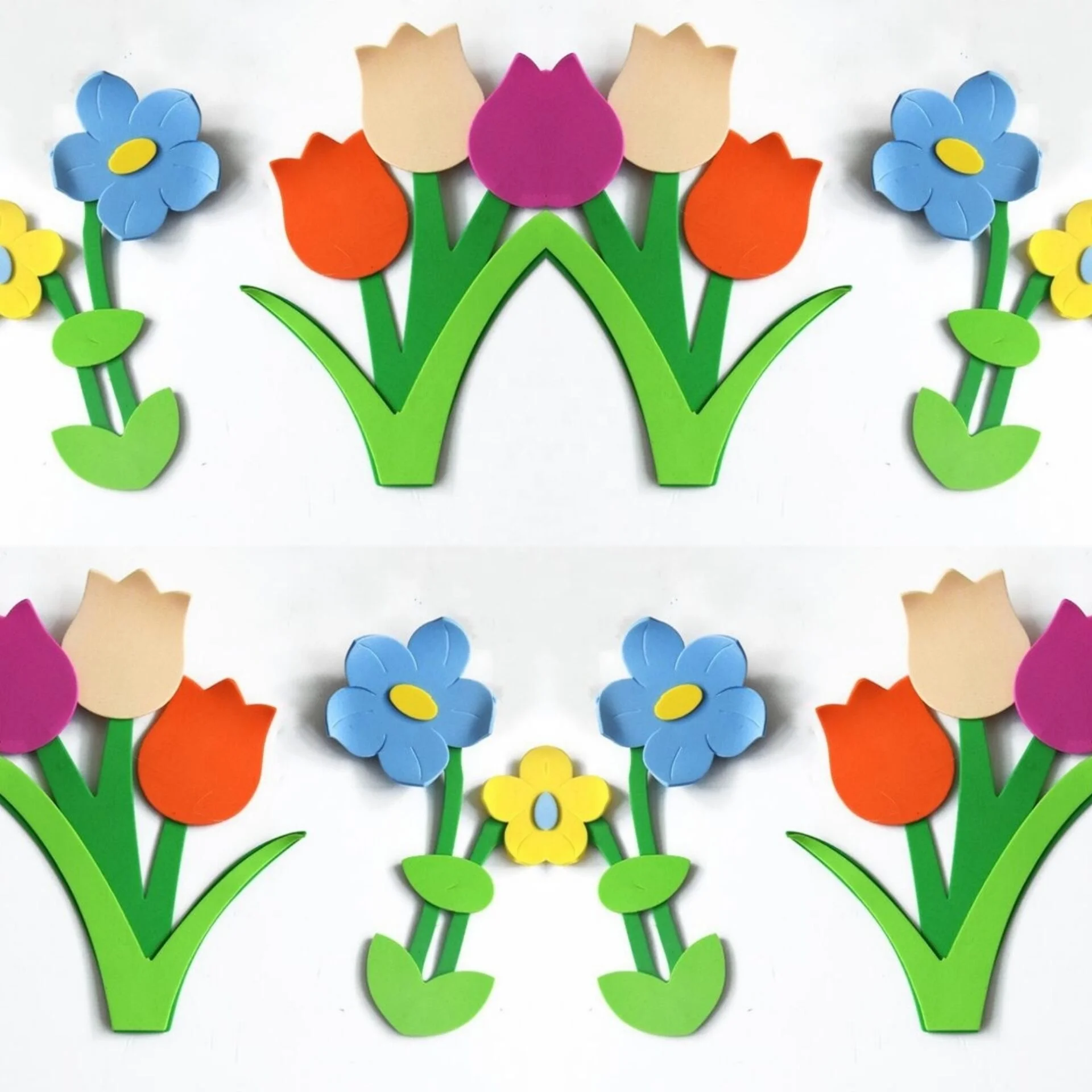 Tren Untuk Gambar Hiasan Dinding Kelas - Bunga Hias