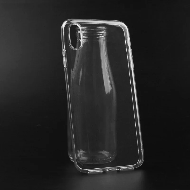 

1.5mm glossy clear silicone tpu cover for iphone XS Max back case, Transparent clear