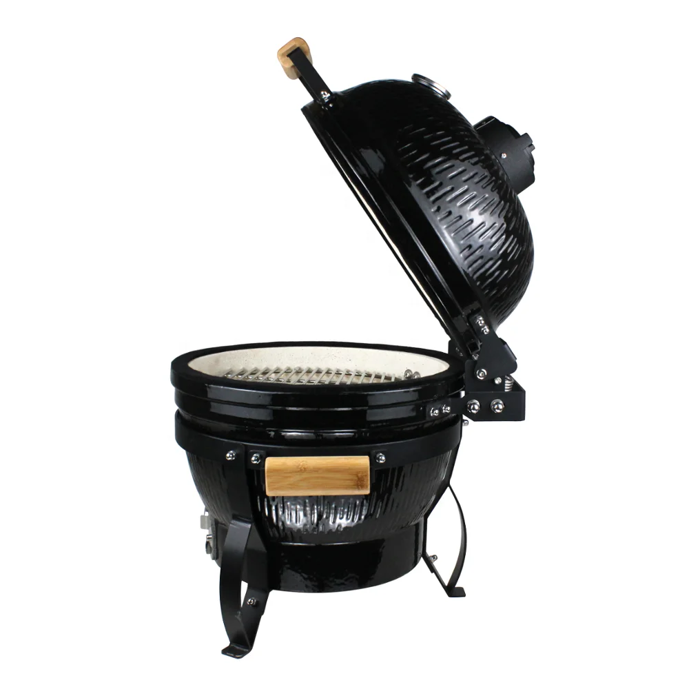 

Home Garden bbq Smoker charcoal mini clay tandoor, Black