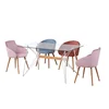 dining room furniture glass six chairs modern dining table set