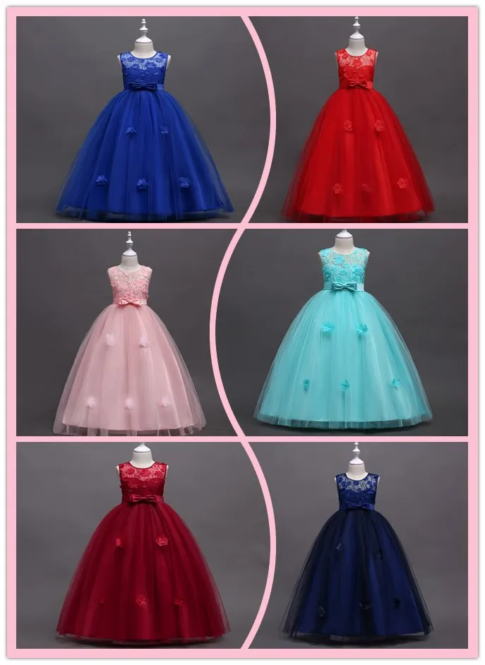 Summer Lace Princess Dress For 3 Years Old Pink Birthday Party Dress ...