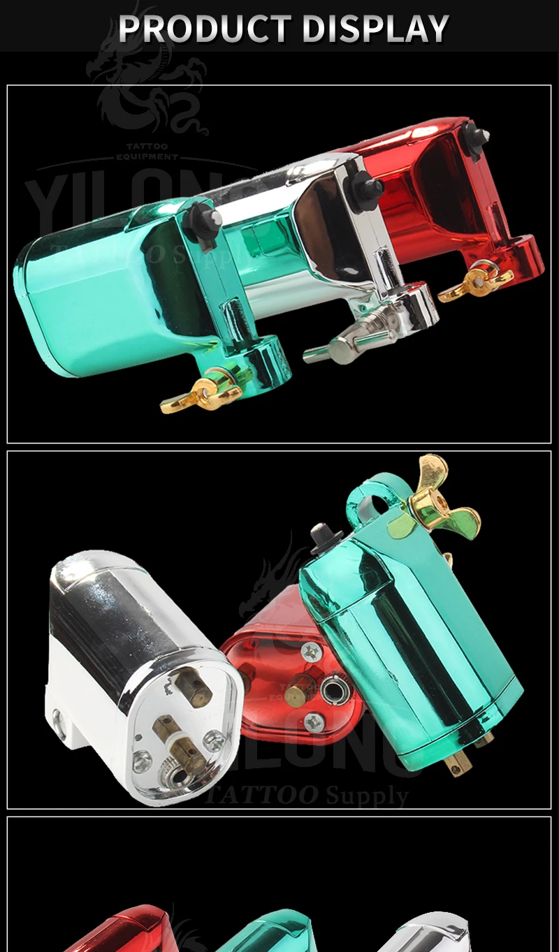 YILONG Plastic Tattoo Machine Silent Design With Stable Speed Import Tattoo Machine