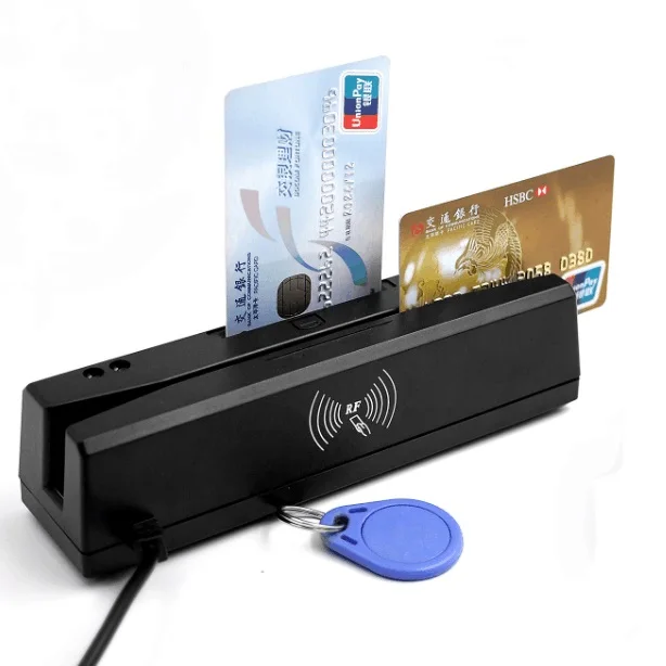 

Magnetic Stripe Card Reader all-in one magnetic card reader 1/2/3 tracks RFID/IC/PSAM reader