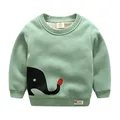 Kids Elephant Hoodies Sweatershirts 2017 Winter Korean New Baby Boys Fleece O neck Pullover Coats Child