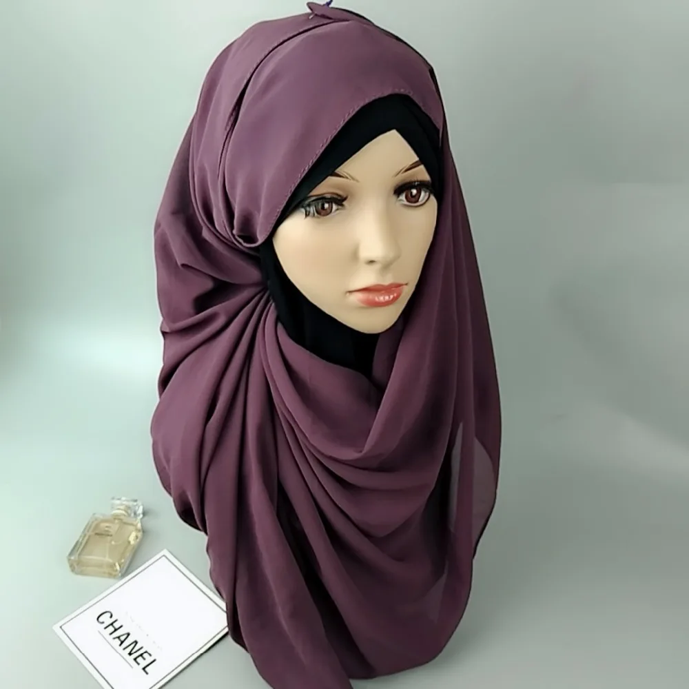 

Free shipping Big size chiffon hijab for women 46 colors, 46colors or custom