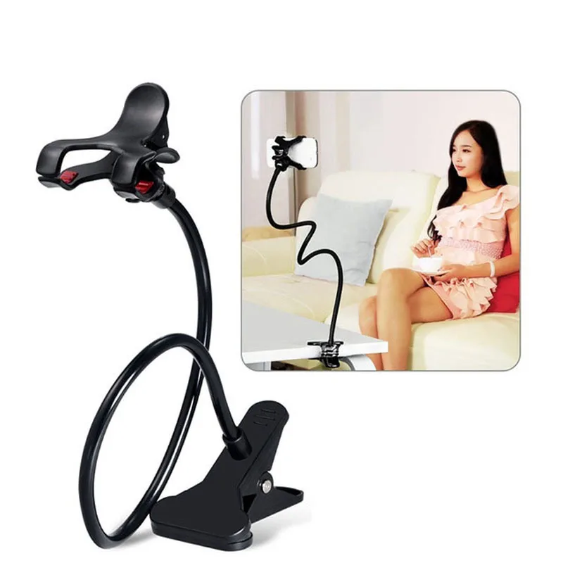 360 Rotating Flexible Long Arm Cell Phone Holder Stand Lazy Bed Desktop Tablet Car Selfie Mount Bracket