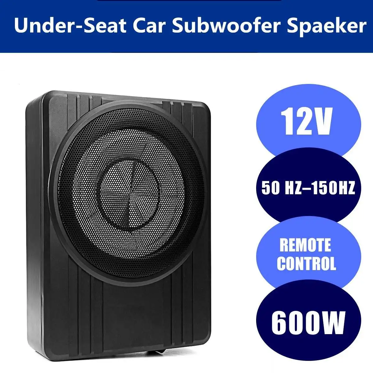 10" 600w Car Subwoofer Audio Amplifier Ultrathin Vehicle Active