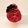 Free shipping Chinese Supplier Korean Style Multi Colors Rose Hair Claw Fashion Small Hair Clips fashion flower hair claws