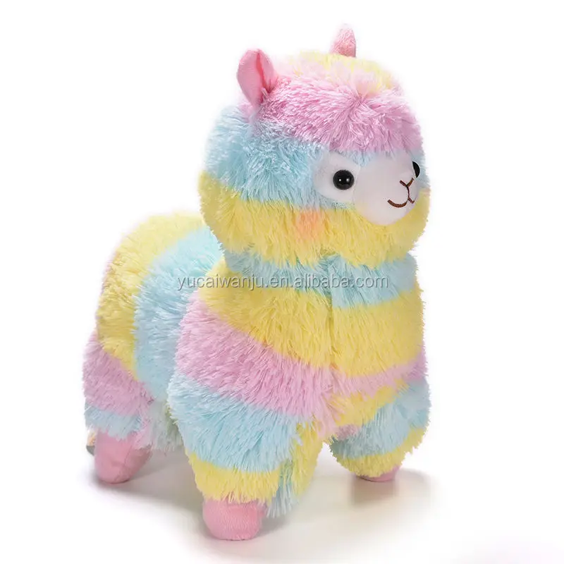 rainbow plush llama