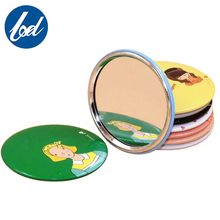 

Factory Supply hot selling portable mini pocket round makeup mirror
