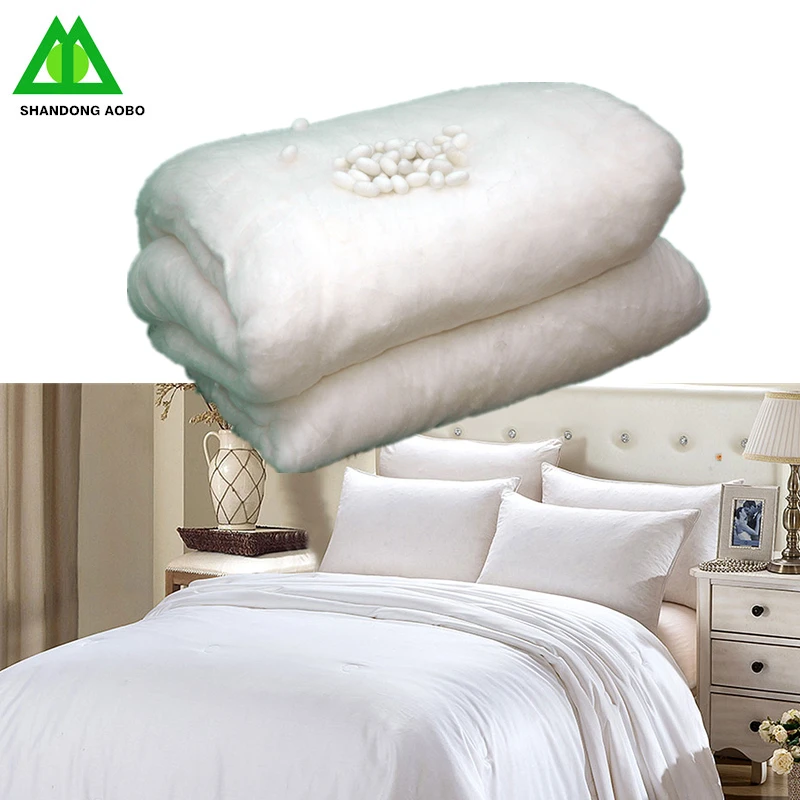 
Thermal bonded silk wool wadding fill for jacket 