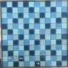 silver mirror blue line pattern crack crystal glass brick mosaic tile manufacturer