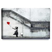 

There is Always Hope Graffiti Artworks by Banksy Giclee Print Wall Art for Home Decor and Wall Decor