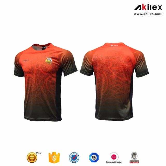 2017 high quality Comfortable sublimation mens Soccer Jersey/football shirts custom