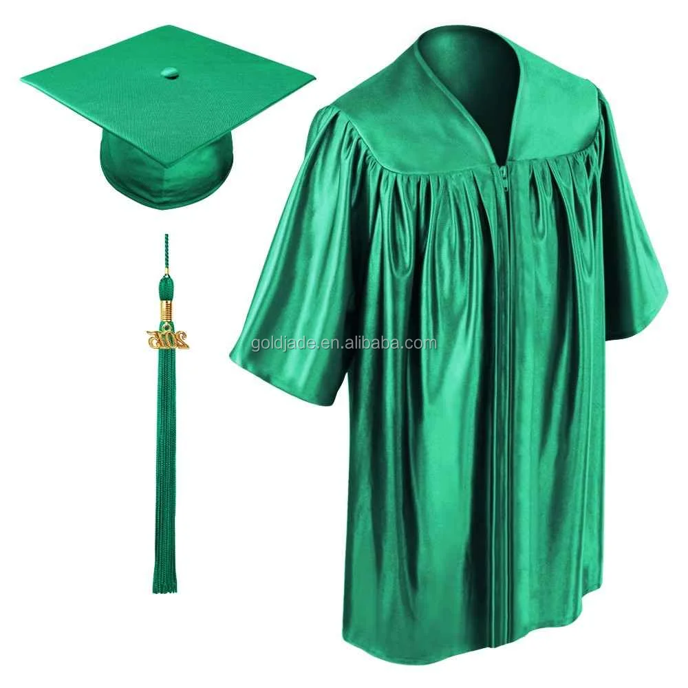 Graduation-Gowns-Preschool-Cap-And-Gowns-Emerald-Green-Kindergarten-Cap-Gown-Tassel