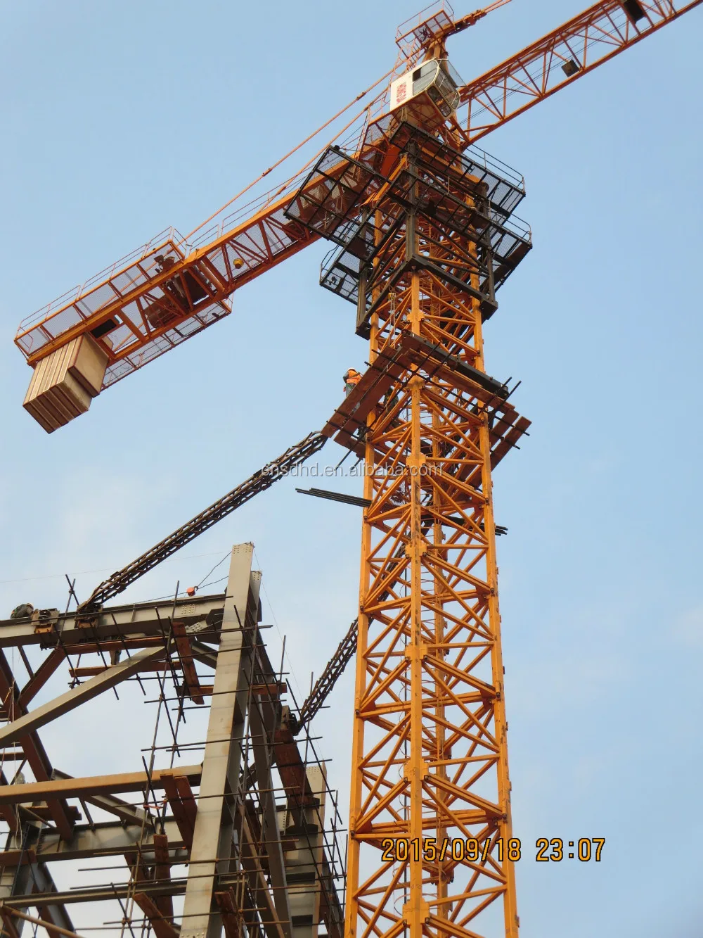 Hongda 16t Loading Capacity Hammer Head Tower Crane