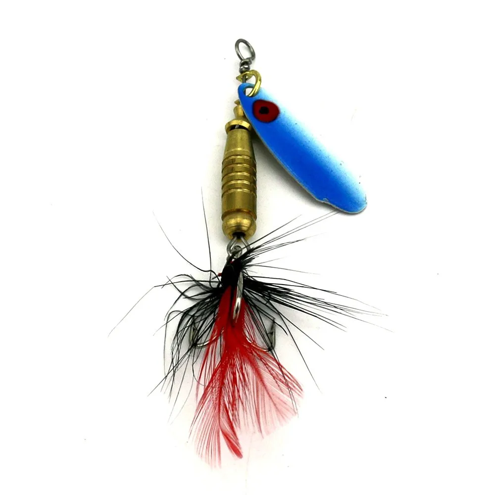 Metal Spinner Spoon Fishing Lure Hard Baits Sequins Spinner Bait