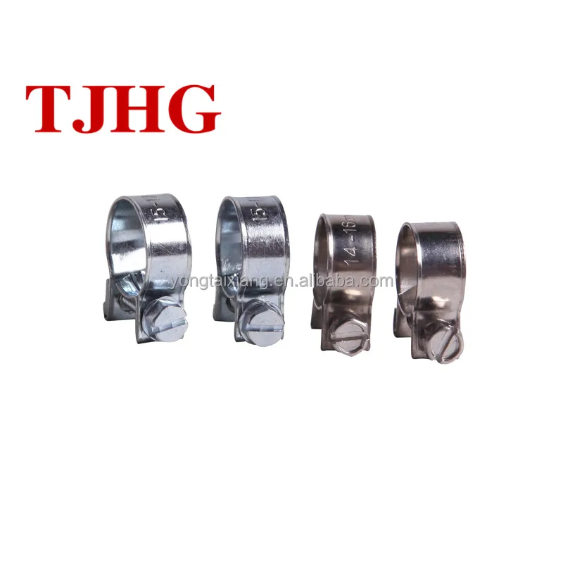 
7mm high torque iron galvanized mini hose clamp 