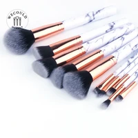 

WECOULD 10pcs Marble Makeup Brush Collection Set Cosmetic Brush For Brand Cosmetics Tools