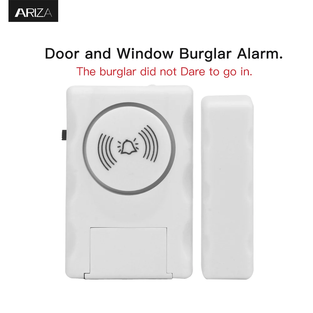 MC Wireless Doorbell Magnetic Sensor Window Door Entry Security Burglar Alarm 