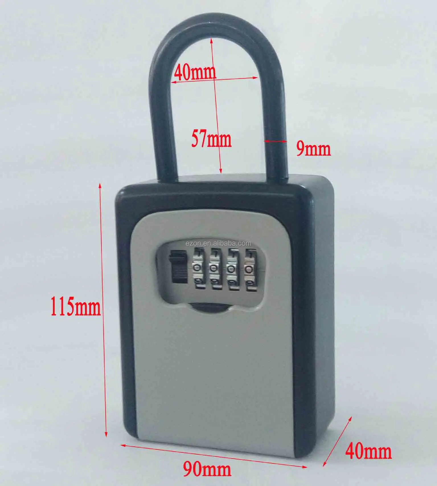 Real Estate Combination Lock Box/wall Mounted Key Lock Realtor Safe Box ...