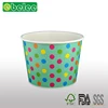 Disposable ice cream cone cups with down lid or flat lid