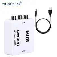 

AV to HDMI Converter, 1080P Mini RCA Composite CVBS AV to HDMI Video Audio Adapter Supporting PAL/NTSC with cable