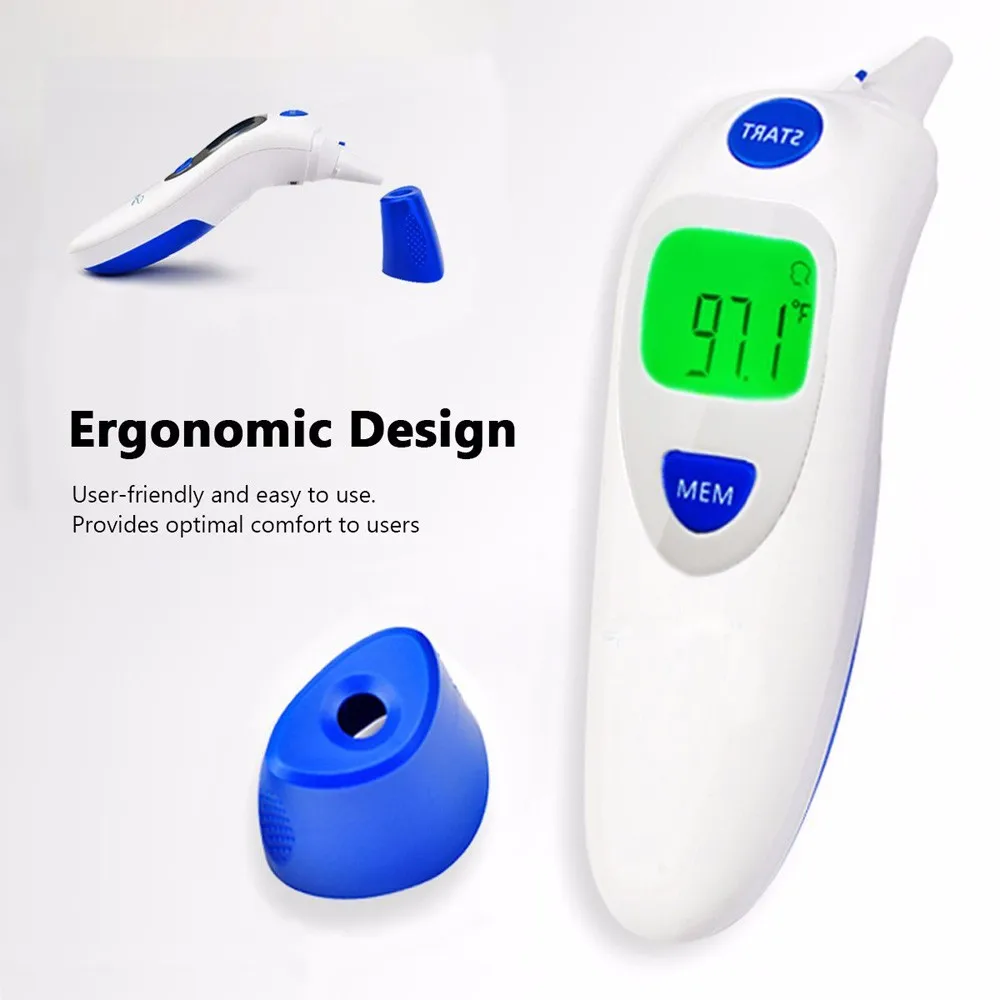 Nhiệt kế bệnh viện không tiếp xúc với hồng ngoại trán nhiệt kế đo nhiệt độ tai bé với CE & FDA phê duyệt