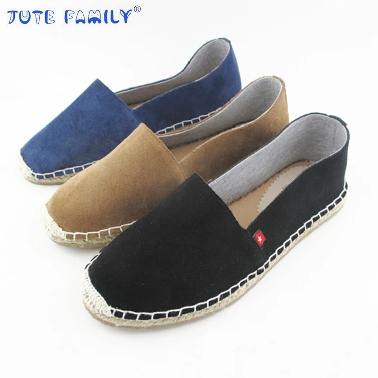 

No Moq Size 36-41 Slip-on Ladies Womens Loafers Flats Jute Espadrille Jersey Shoes Espadrilles, Striped,as the picture or as client's request