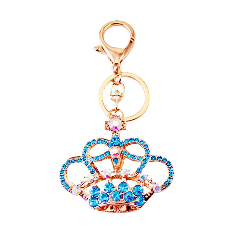 

Fancy queen crown shaped rhinestone keychain