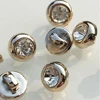 COOMAMUU High-grade Diamond Button Ladies Shirt Card Crystal Buttons For Clothes Sewing Decoration 9mm