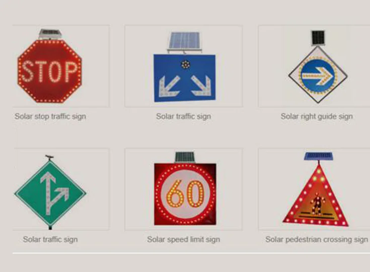 
OEM solar traffic sign 
