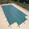 Hot Sale Custom Wholesale Round Inground Retractable Swimming Pool Cover for Safe with Hooks in Winter
