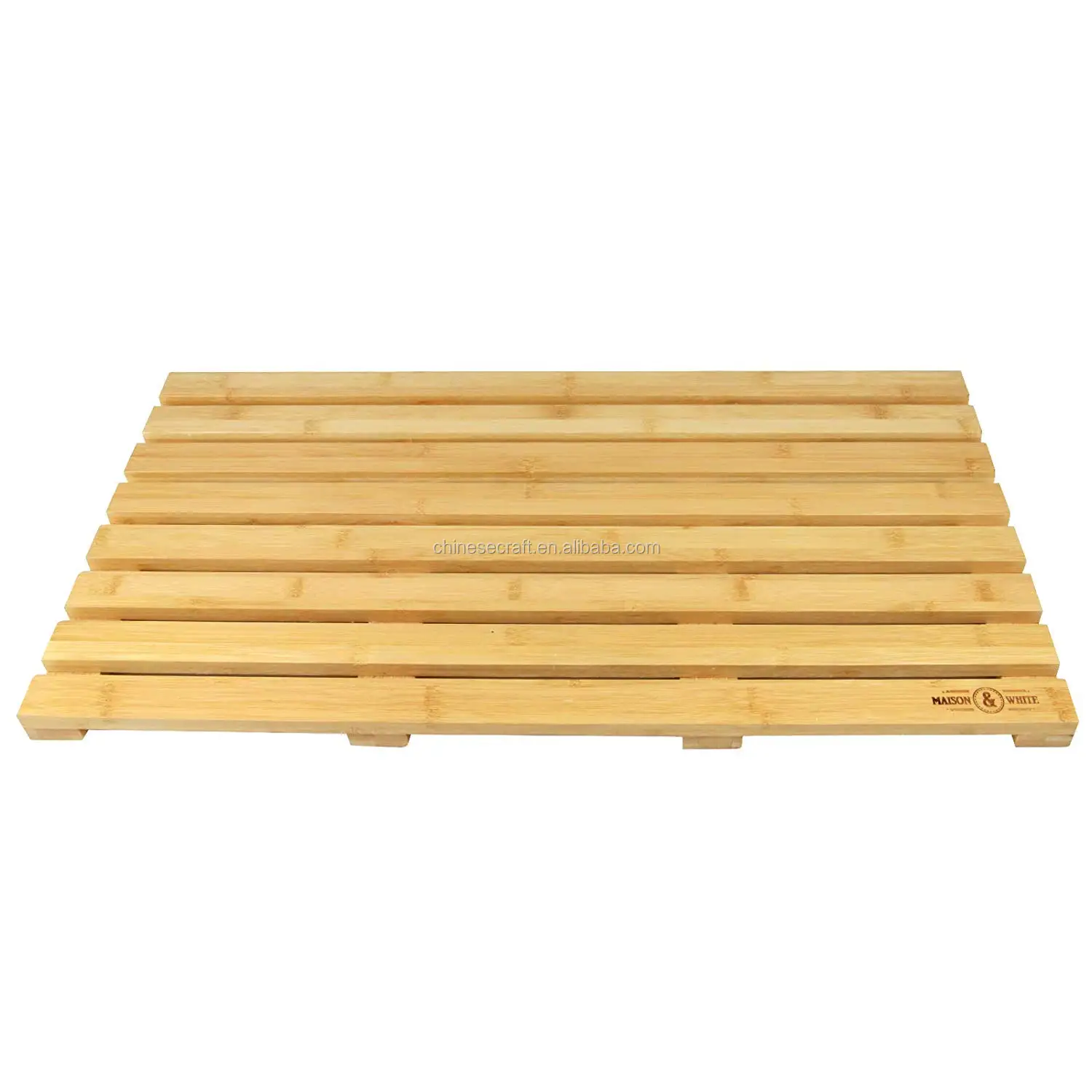 Bamboo duckboard Alfombra de baño de madera emparrillado antideslizante baño ducha Board 3 Color 