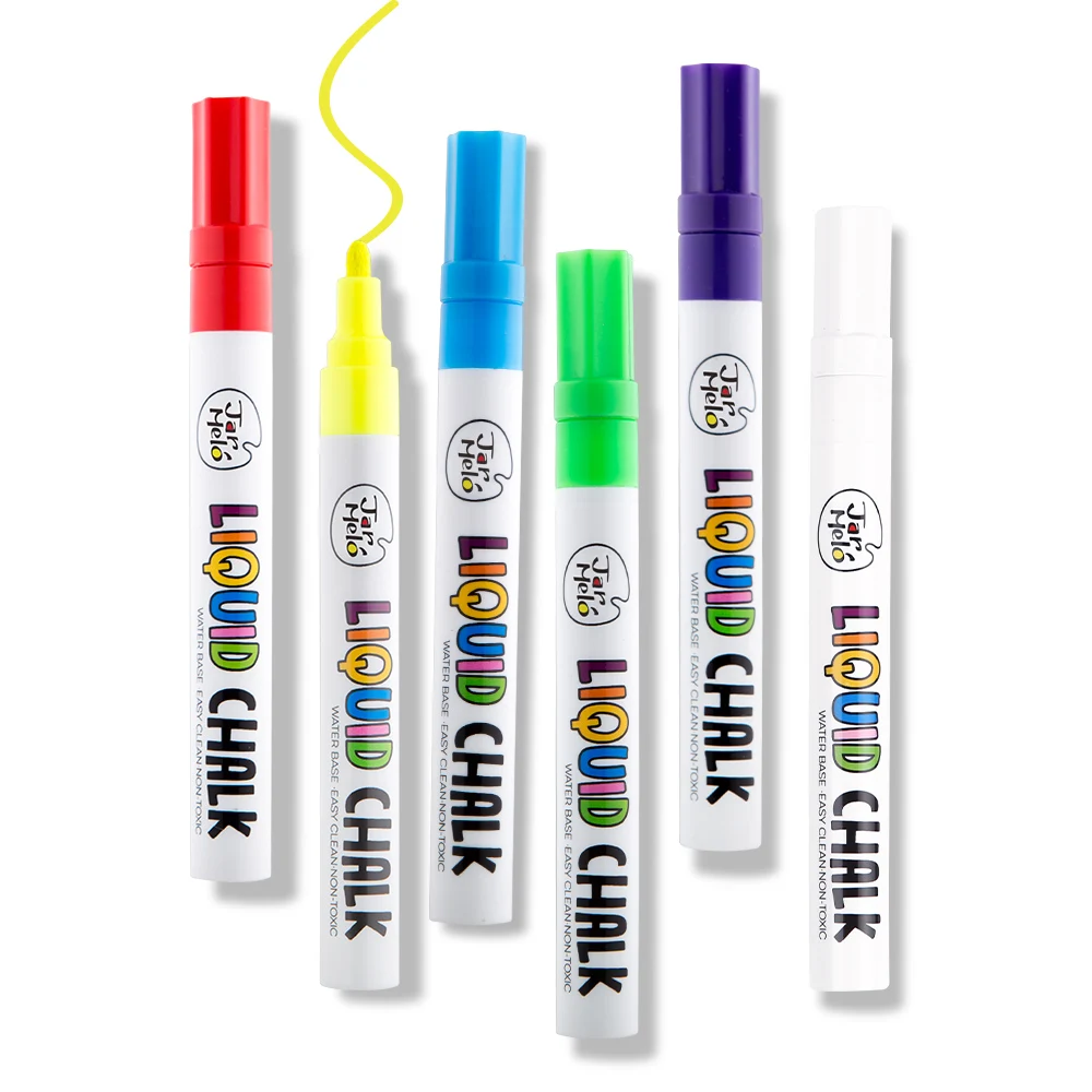 Liquid Chalk Markers6 Colors For Chalk Boards Glass Whiteboard Non