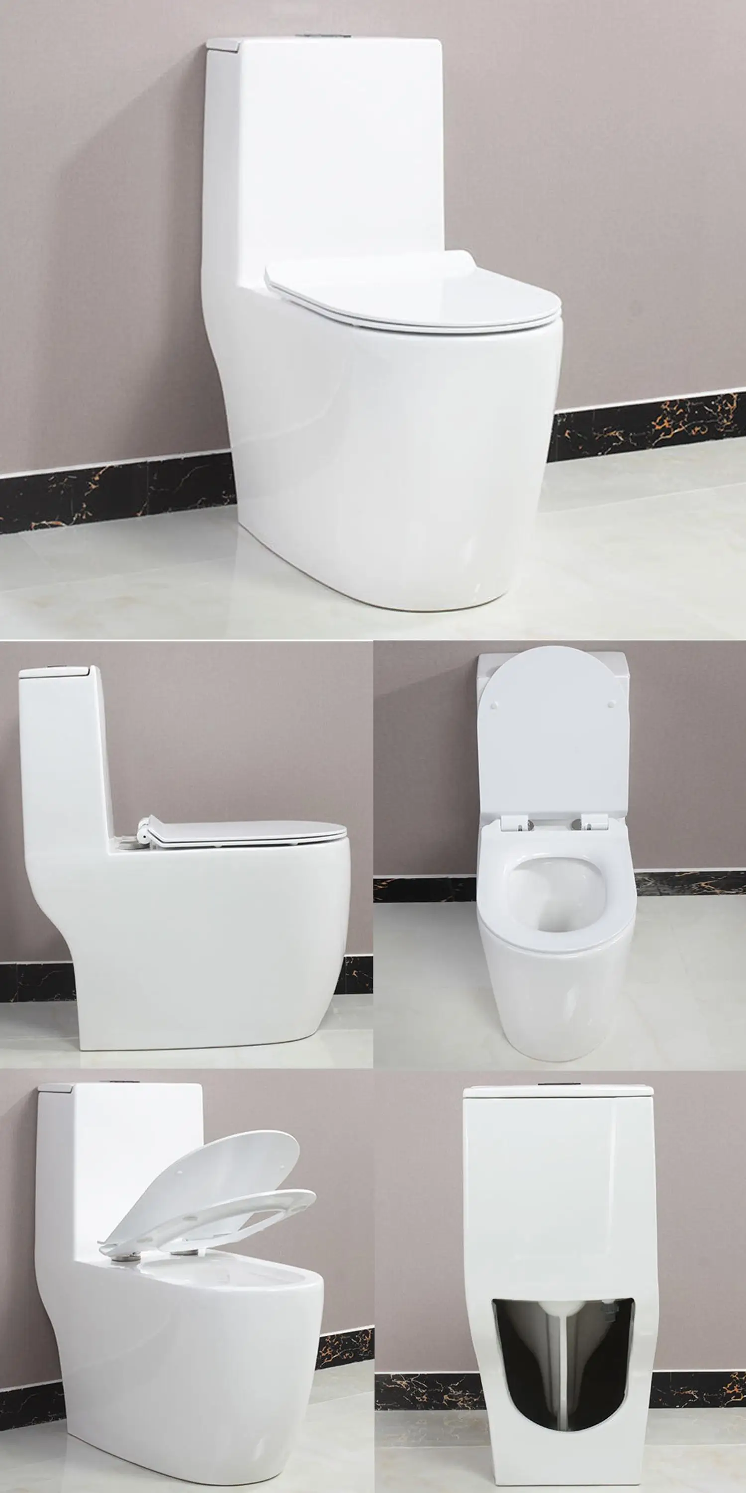 JOININ chaozhou Modern design  one Piece WC Toilet sensor toilet flush