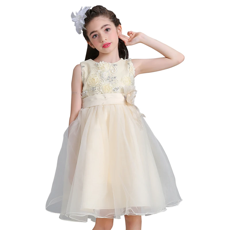 

High Quality Gold Embroidery Elegant Girls Evening Prom Dress Appliques Boutiques L1832, N/a