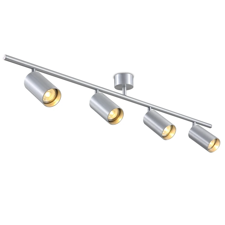 
aluminium 4 lamp heads ceiling surface mounted ceiling spot light gu10 lamp housing 