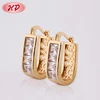 Wholesale Jewelry Supplies China 18K Gold Plated Stone Earings