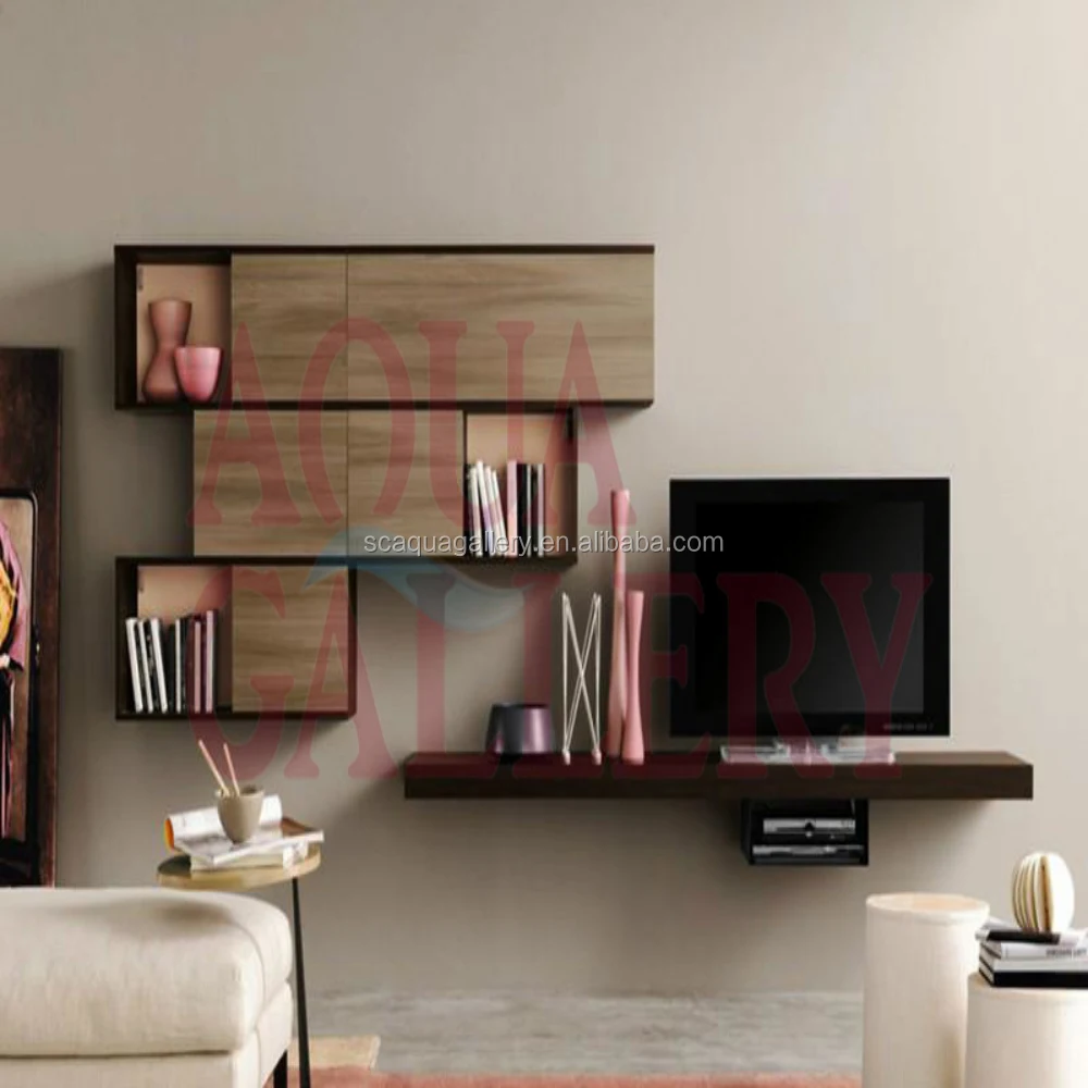 Wall Hanging Type Tv Cabinet With Showcase Buy Tv Cabinet