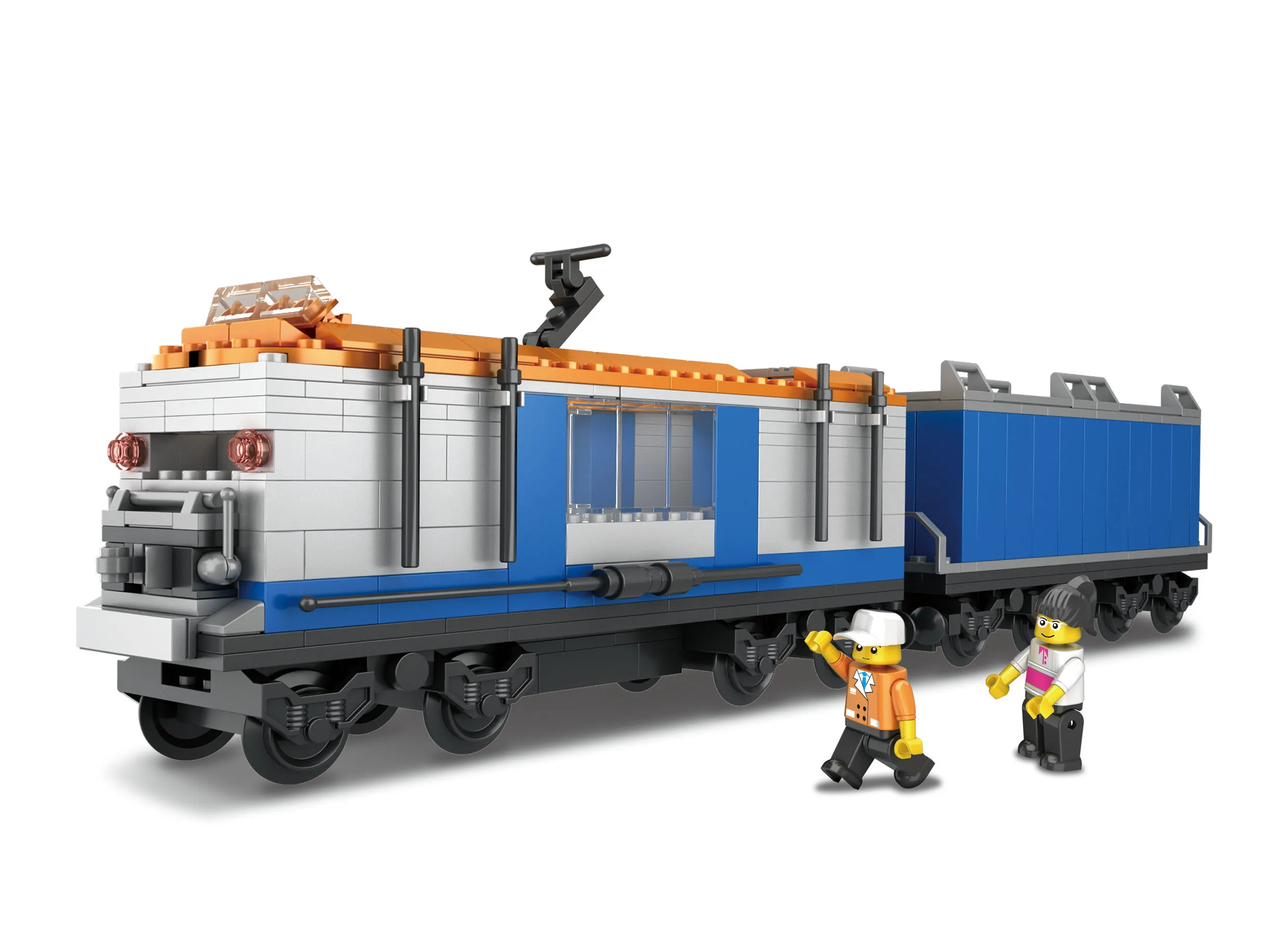 Ecofriendly Safe Material Classical Train Set Building Bricks Blocks