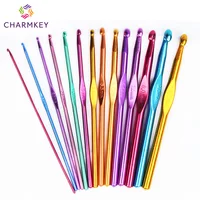 

Charmkey aluminum crochet hook set aluminum knitting needles for hand knitting