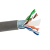 Al foil shielded cat6 cable outdoor cat6a braided shield 1000ft bulk network cable cat6