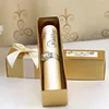 luxury rectangle packing wedding invitation scroll box
