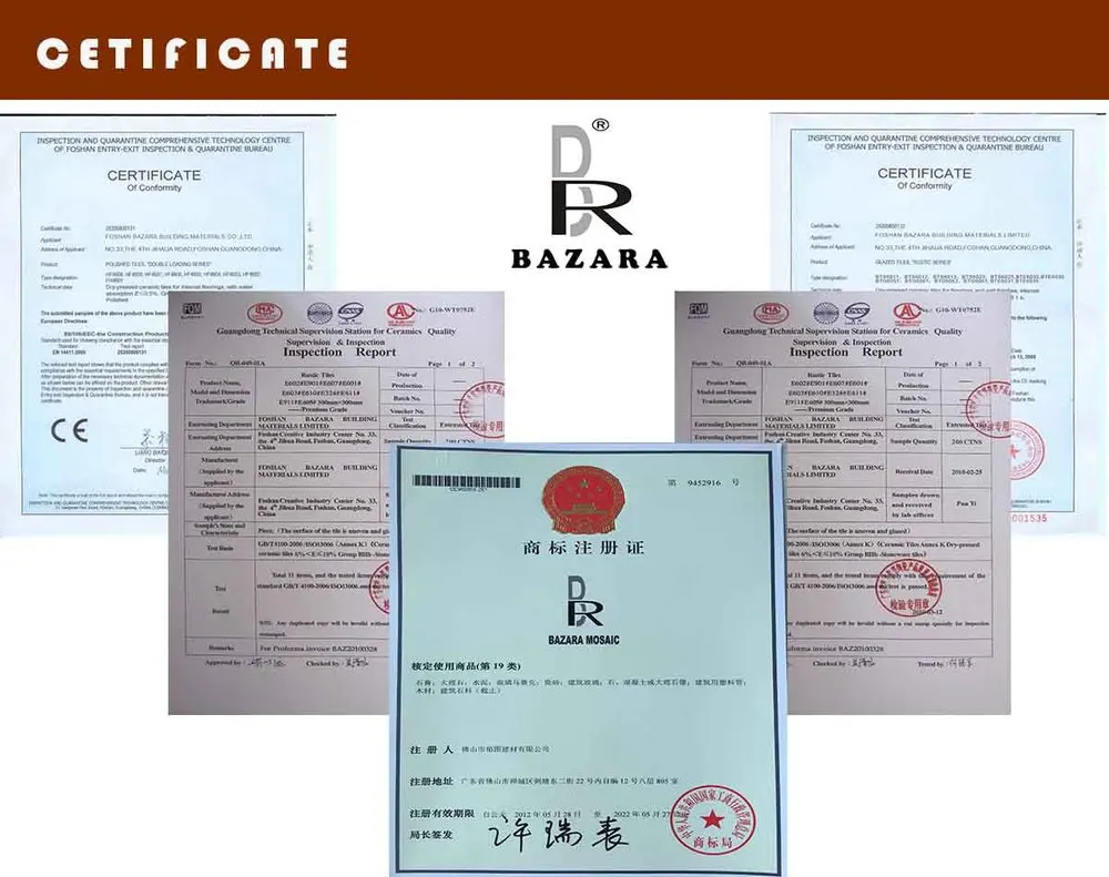 white and grey  nature stone mosaic  with irregular  pattern