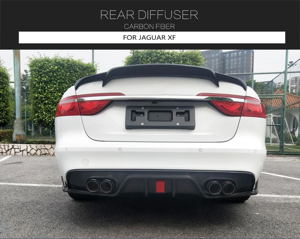 Carbon Fiber Rear Bumper Diffuser For Jaguar Xf 20162018 Not Fit For