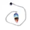 Wholesale mini natural bullet shaped variety of crystal compound pendant jewelry