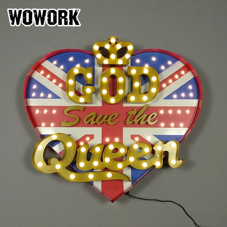 
WOWORK Las Vegas photography decor waterproof led letter props lighted lamp 