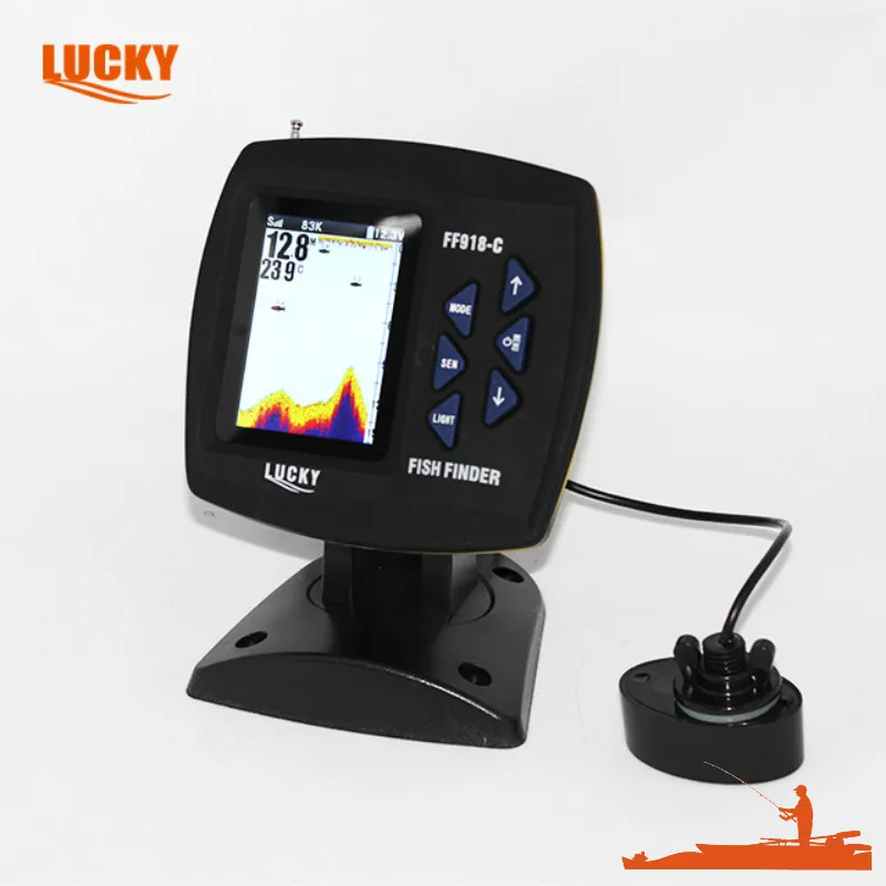 Ff918-cwls Lucky Color Display Bait Boat Fish Finder Sonar Wireless ...